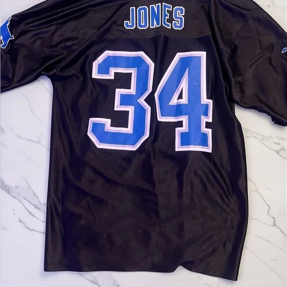 Black lions jersey Jones 34 - Picture 2 of 2